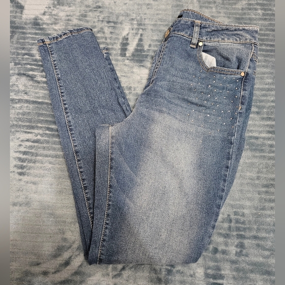 D.Jeans high rise jeans with rhinestones! - Picture 1 of 6
